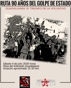Guadalajara acogerá una ruta con motivo de los 90 años del golpe de estado de 1936