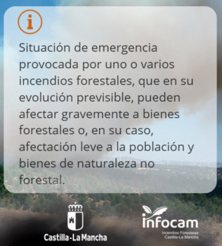 Declarado a nivel 1 el incendio de Robledillo de Mohernando 
