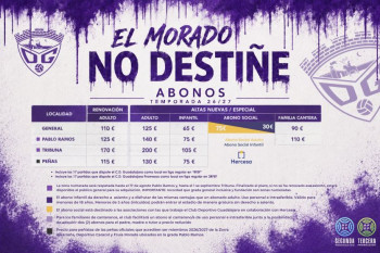 "El morado no destiñe": el CD Guadalajara lanza su campaña de abonados y comienza a construir el nuevo proyecto