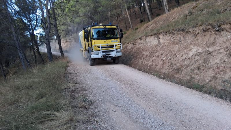 Extinguido un incendio forestal declarado en Alcocer