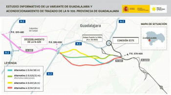 El Gobierno comienza a 'desatascar' el proyecto de la variante de Guadalajara y el acondicionamiento de la N-320 tras décadas de espera 