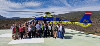 Nueva helisuperficie del Sescam en Campillo de Ranas