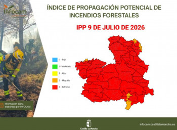 Guadalajara amanece teñida de rojo en nivel extremo de propagación de incendios forestales