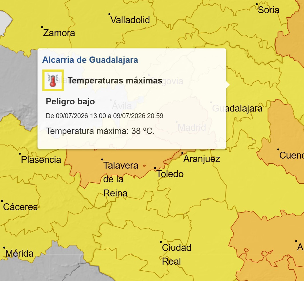Imagen: Aemet CLM