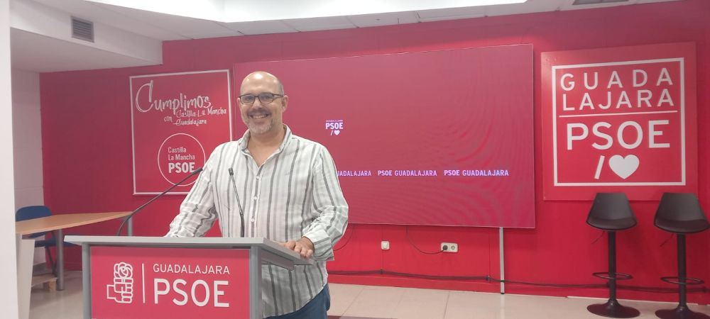 Pablo Bellido, durante al rueda de prensa ofrecida esta mañana//Imagen: El Decano de Guadalajara.