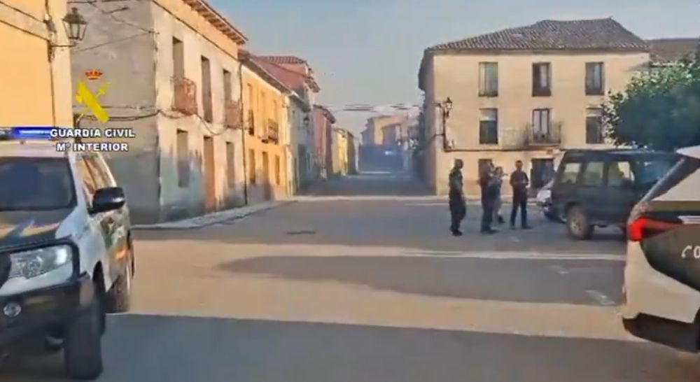 Hiendelaencina es uno de los municipios evacuados//Imagen: Guardia Civil de Guadalajara.
