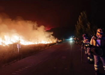 Evacuado Barcones y una residencia en el Retortillo, en Soria, por el incendio de La Mierla
