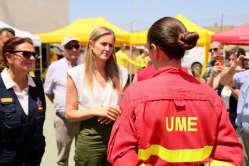 Aagesen garantiza el apoyo del Gobierno para recuperar la Sierra Norte tras el incendio de La Mierla