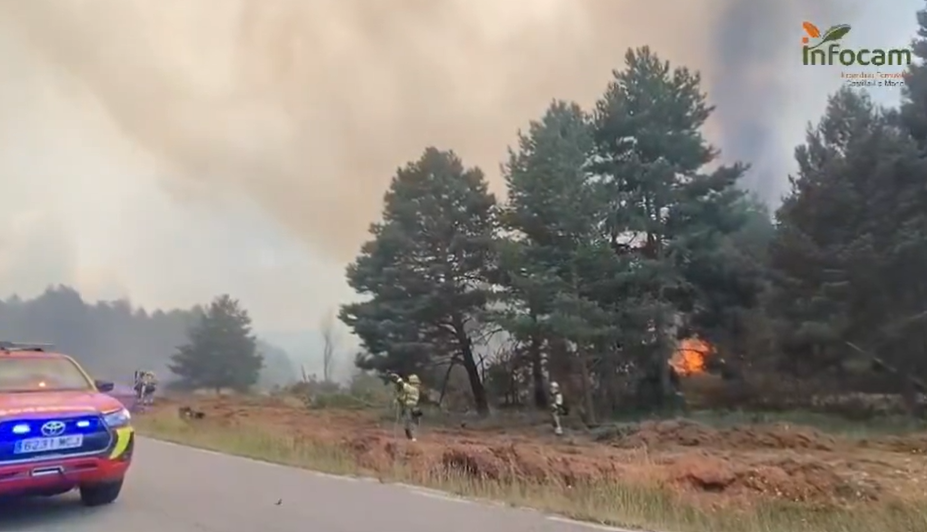 El incendio forestal de La Mierla entra en fase de estabilización