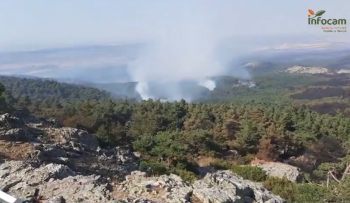 La probabilidad de que el incendio de La Mierla se extienda al valle del Sorbe se ha reducido "notablemente"