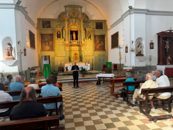 El obispo se reúne con los sacerdotes de la Sierra Norte tras los incendios para mostrar el apoyo de la diócesis