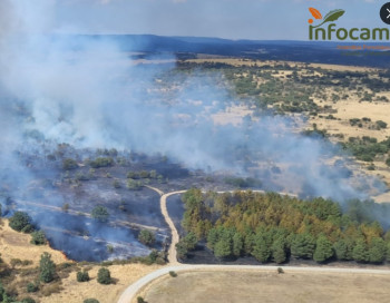 Controlado el incendio en Riofrío del Llano