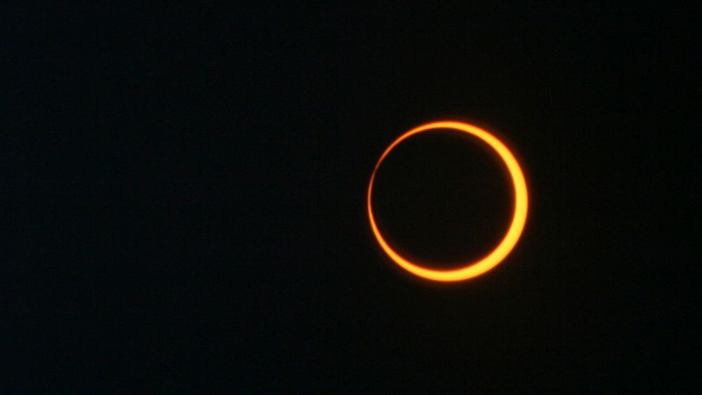 Eclipse anular del 20 de mayo de 2012. Crédito: NASA/Bill Dunford.