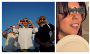 Cinco ministros, espectadores privilegiados del eclipse en el Observatorio de Yebes 
