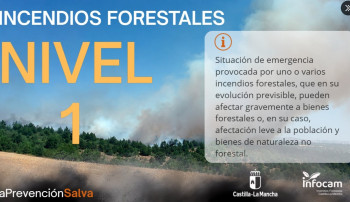 Declarado a Nivel 1 el incendio de Galápagos
