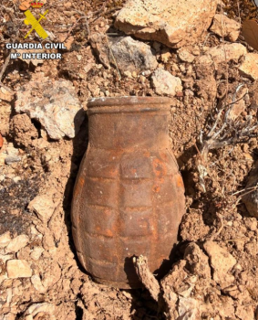 Desactivada una granada originaria de la Guerra Civil en Torresaviñán