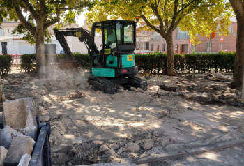 Comienzan las obras de remodelación de la Plaza de la Posada de Cabanillas