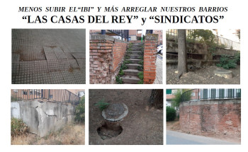 Los vecinos de las Casas del Rey y Sindicatos se concentran hoy contra el 'Scalextric' de Guarinos