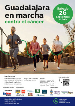Abiertas las inscripciones para su XII Marcha Contra el Cáncer de Guadalajara