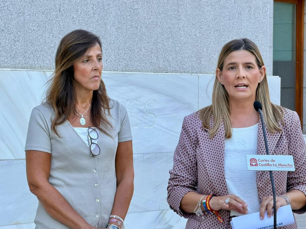 Carolina Agudo, durante la rueda de prensa ofrecida esta mañana//Imagen: PP CLM.