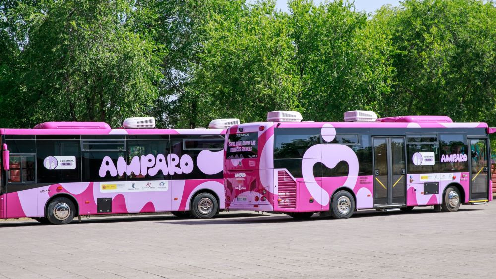 Autobuses de la Red Amparo//Imagen: JCCM Guadalajara.