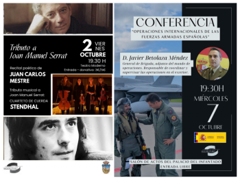 Siglo Futuro abre el curso en Guadalajara con un tributo a Serrat y una conferencia sobre las misiones militares en el exterior