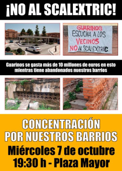 Nueva concentración contra el 'Scalextric'
