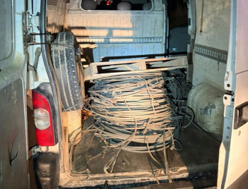 Detenidos dos hombres por robar cable y material ferroviario en Baides 