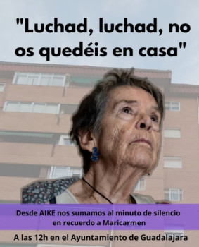 Minuto de silencio en Guadalajara en recuerdo a Maricarmen