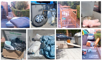 Estas son las 'cosas' que dejan los vecinos incívicos junto a los contenedores