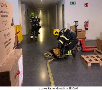 El Hospital de Guadalajara lleva a cabo un simulacro de incendio y evacuación 