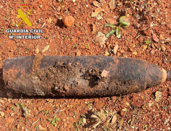 Desactivado en Abánades un proyectil de artillería originario de la Guerra Civil