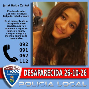 Desaparecida en Guadalajajara Janet Baida, de 13 años de edad