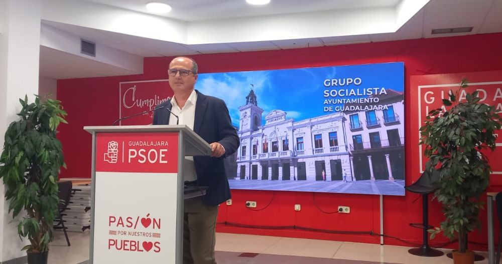 Alberto Rojo, durante la rueda de prensa ofrecida ayer miércoles//Imagen: El Decano de Guadalajara.