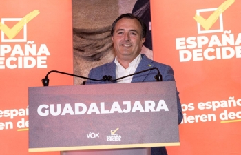 El candidato de Vox a la Presidencia regional, mañana en Yunquera