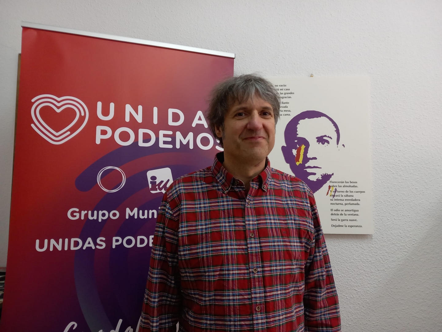 Alfredo Vicente Ruano, candidato de Unidas Podemos a la Alcaldía de Guadalajara.