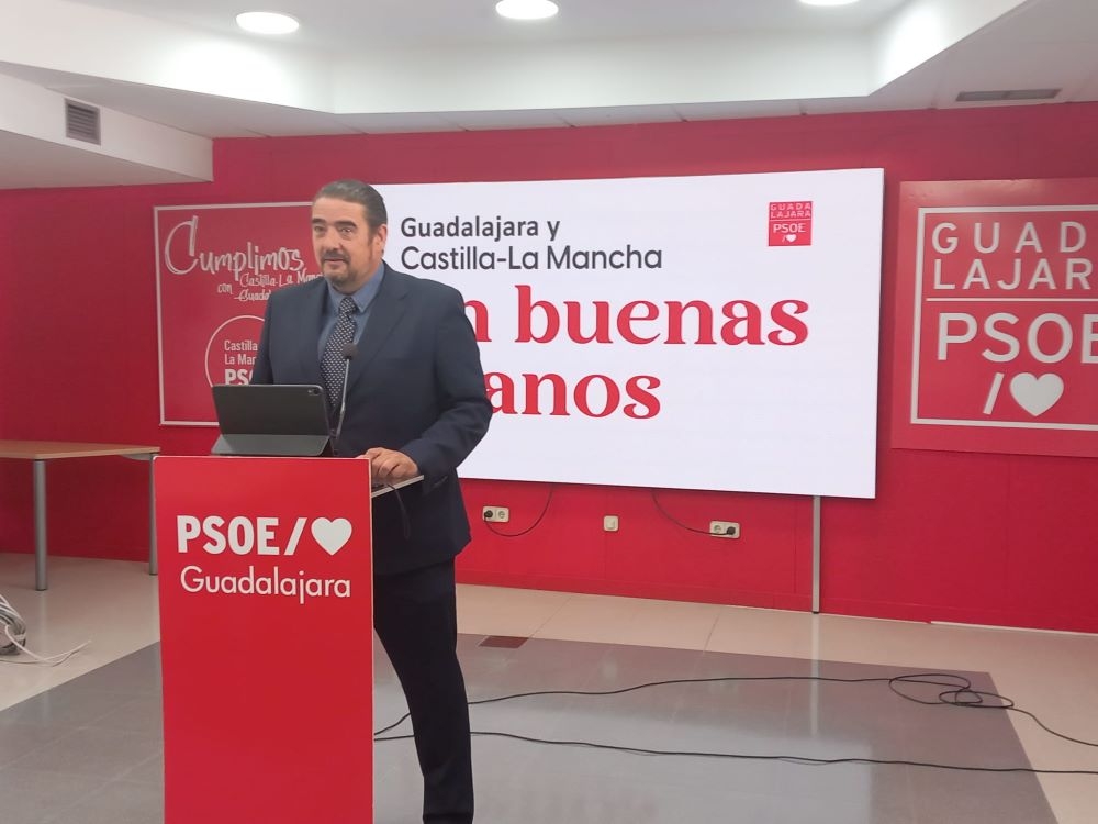 Rafael Esteban, secretario de Organización y director de campaña del PSOE en Guadalajara.