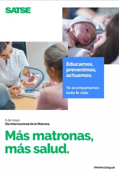 SATSE reclama un ratio adecuado de matronas bajo el lema "Más matronas, más salud"