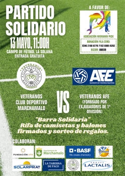 Los veteranos del CD Marchamalo y AFE celebrarán un partido solidario a favor de Álvaro y la Asociación Niemann Pick