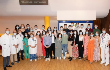 El Hospital de Guadalajara celebra el final del periodo universitario de 33 alumnos de Medicina de la UAH que se han formado en el área de salud