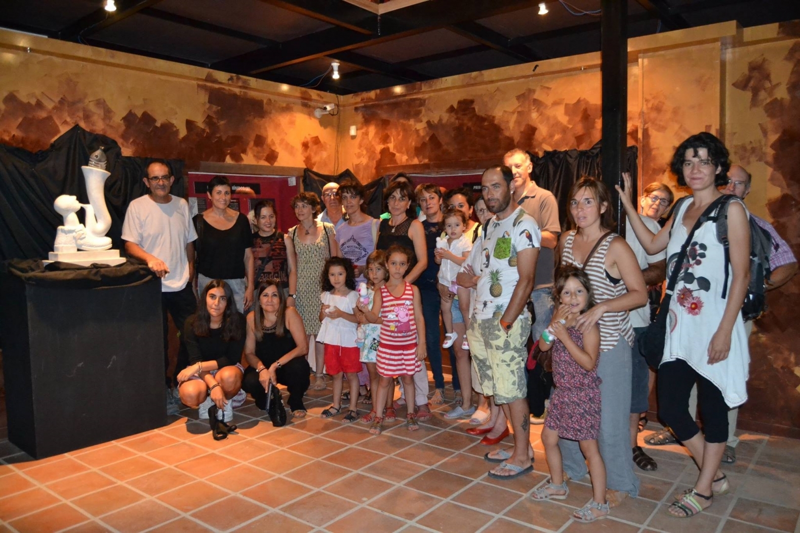 Imagen de archivo de la inauguración de la exposición de Martín Mendieta en el Museo de Molina, en el verano de 2015.