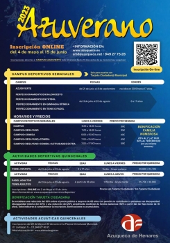 Más de 4.000 inscripciones en el programa municipal Azuverano