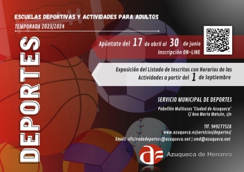 Últimos días de inscripción en la temporada deportiva 2023/2024 de Azuqueca