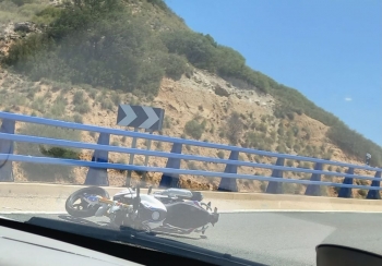 Un accidente de moto en la N-320 causaba importantes retenciones en el viaducto del Sotillo