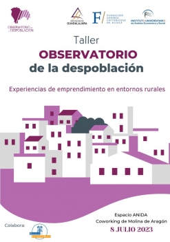 El Observatorio de la Despoblación organiza el sábado una jornada sobre emprendimiento rural en Molina de Aragón