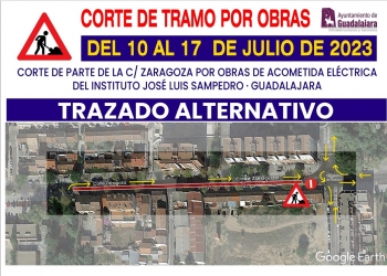 Desde este lunes 10 de julio se producirán cortes en el tráfico de varias calles