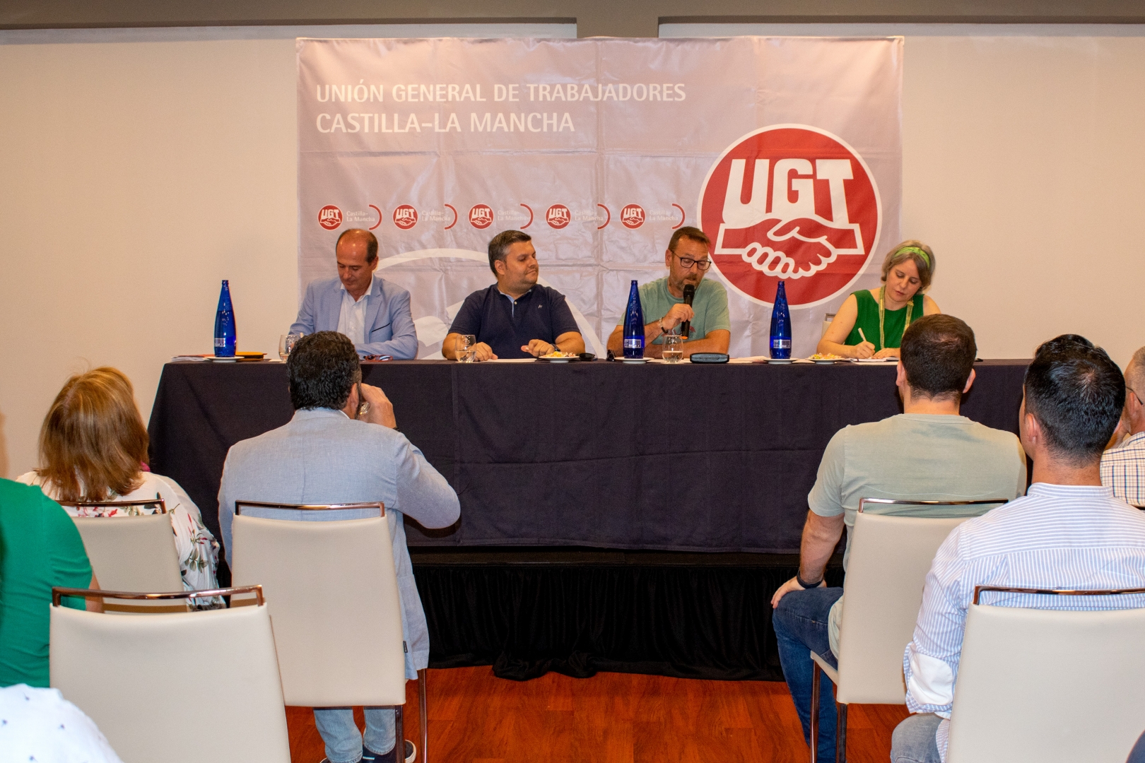 Reunión con UGT. //Foto: PSOE