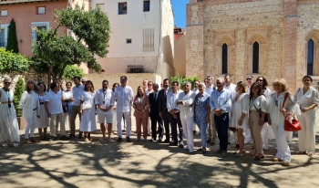 Brihuega recibe a una parlamentaria europea y múltiples personalidades del sector de la lavanda 