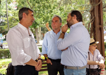 Bendodo ha vistado Guadalajara para pedir el voto "por el cambio" el 23-J