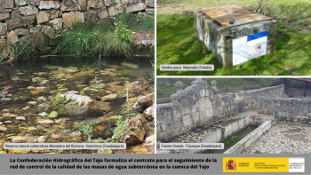 La CHT formaliza el contrato para el seguimiento de la red de control de la calidad de las masas de agua subterránea en la cuenca del Tajo